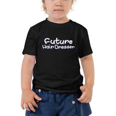 Future Hair Dresser T-Shirt Toddler Wear Black