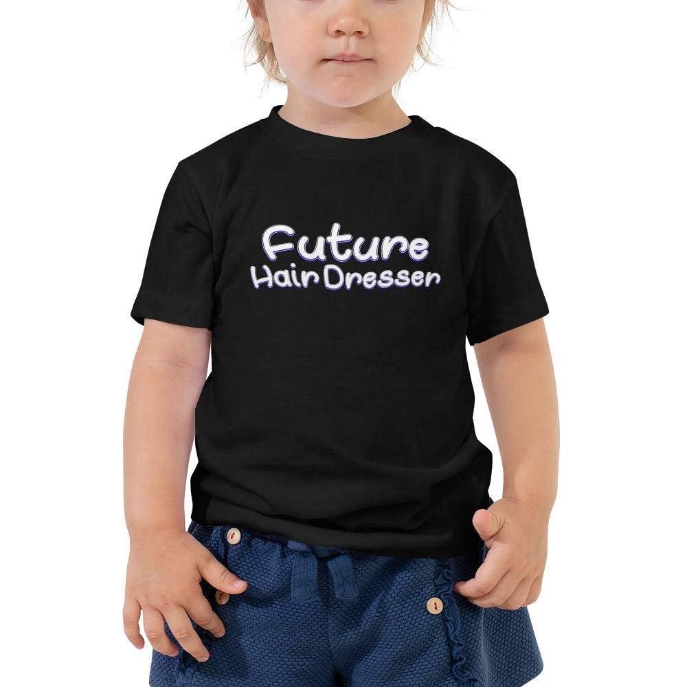 Future Hair Dresser T-Shirt Toddler Wear Black