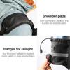 Rhinowalk Bike Bag Bike Trunk Bag Bike Pannier Bag 17L,(for Bicycle Cargo Rack Saddle Bag Shoulder Bag Laptop Pannier Rack Bicycle Bag Professional Cycling Accessories)-Black view 4