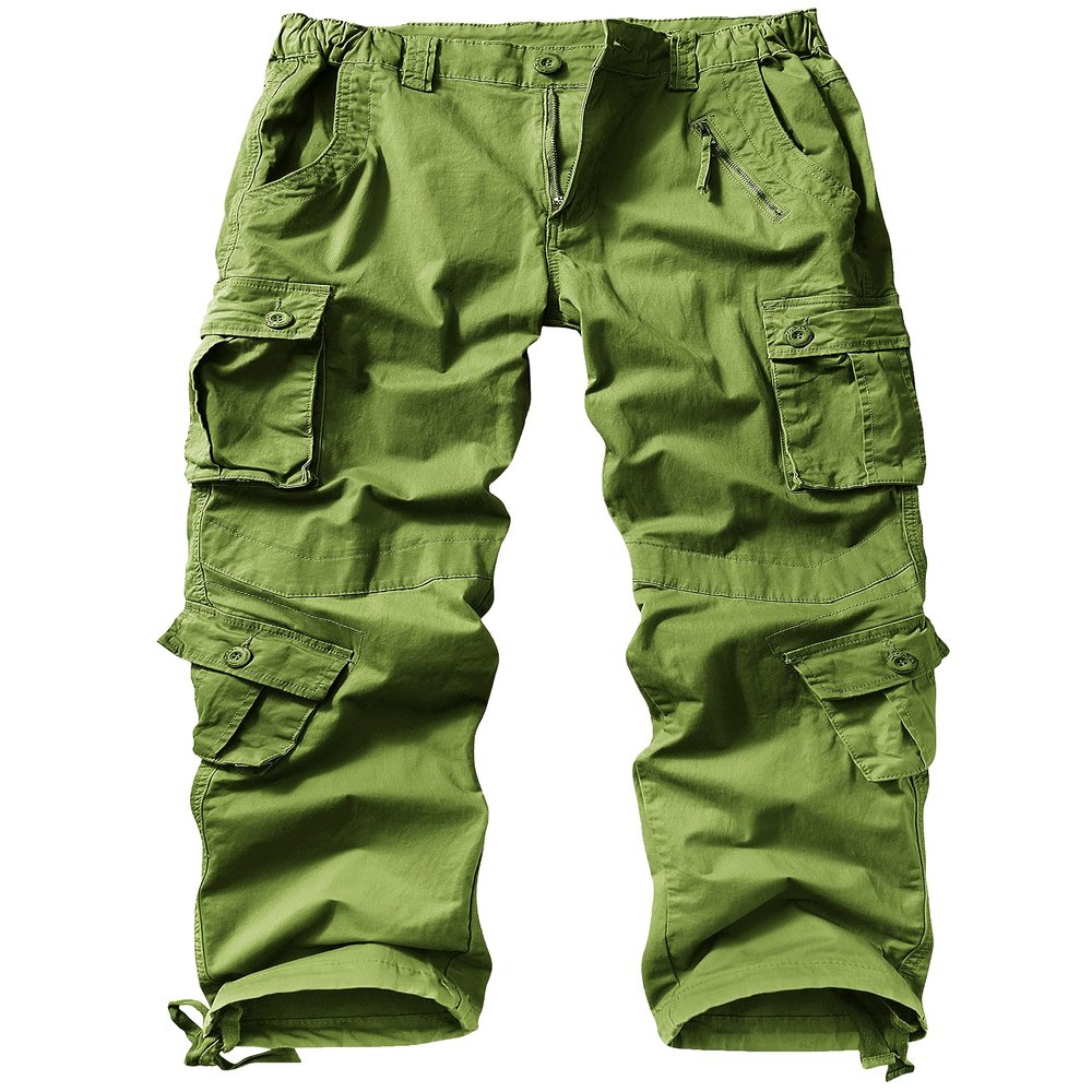 AKARMY Womens Cargo Pants with Pockets Outdoor Casual Ripstop Camo Military Combat Construction Work Pants 2039 ArmyGreen