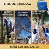 Upgrade Hand Rope Saw for Tree Limbs 53 Inch High Limb Rope Chain Saw Manual Pocket Chainsaw with Blades on Both Sides for Yard Gardening work Hiking Camping Survival Gear Kit view 3
