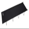Captain Stag Outdoor Bed, Cot, Low Style, Compact Bed with Storage Bag, Black, Gracia view 1