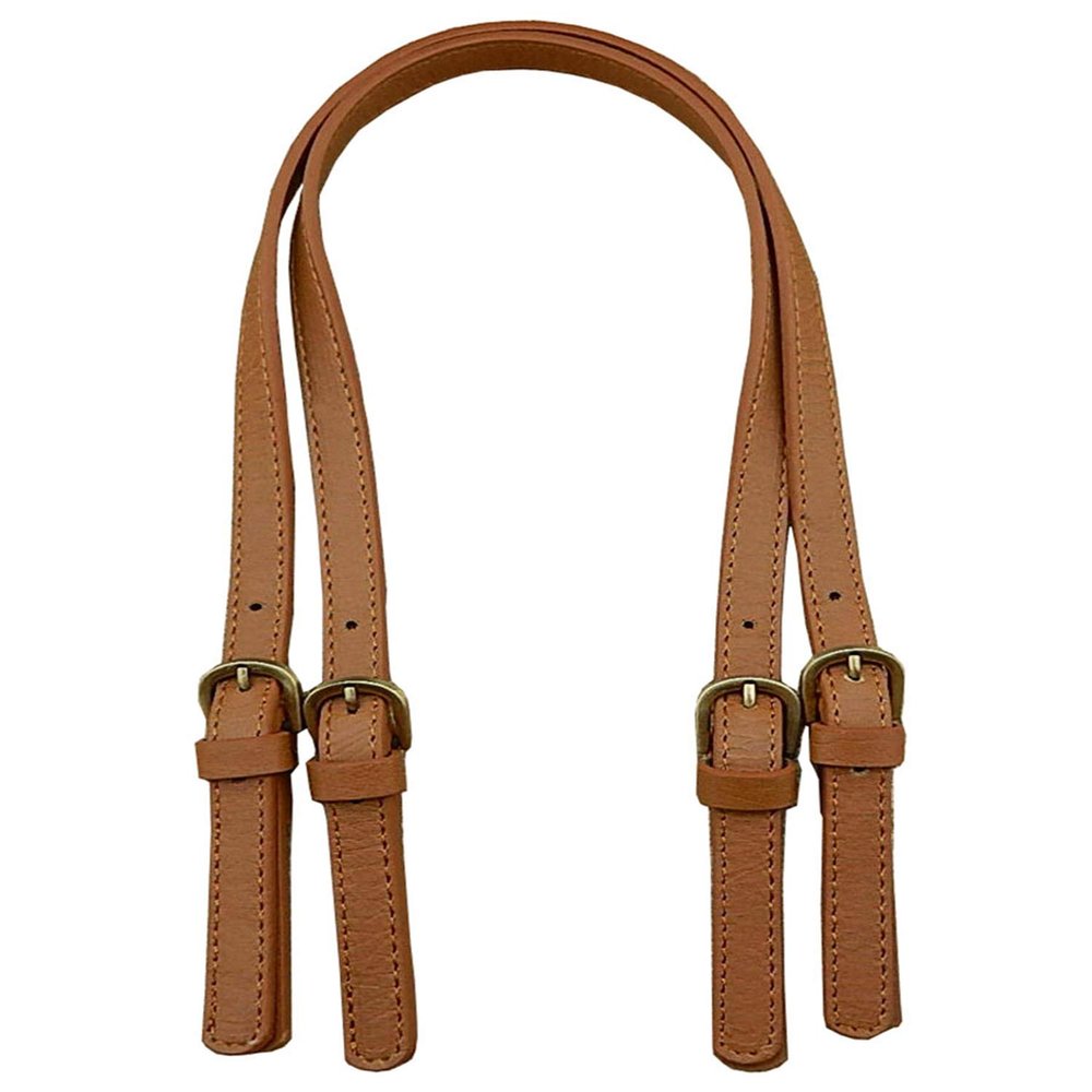 Focushop 2 Pcs PU Leather Purse Straps 0.6 Inch Wide Adjustable Purse Strap Replacement for Handbags, Shoulder Bags, Women Small Backpack Purses (Brown)