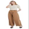 Tronjori Women High Waist Casual Wide Leg Long Palazzo Pants Trousers Regular Size(XL, Camel) view 2