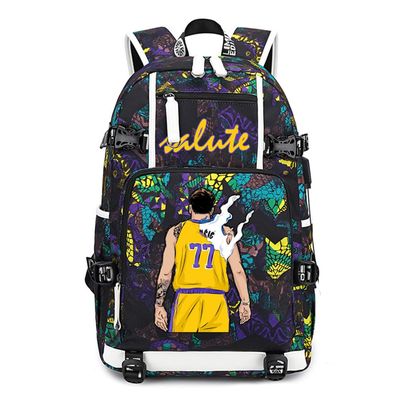 Basketball Player 77 Multifunction Backpack Travel Daypack Fans Bag (Style 3)