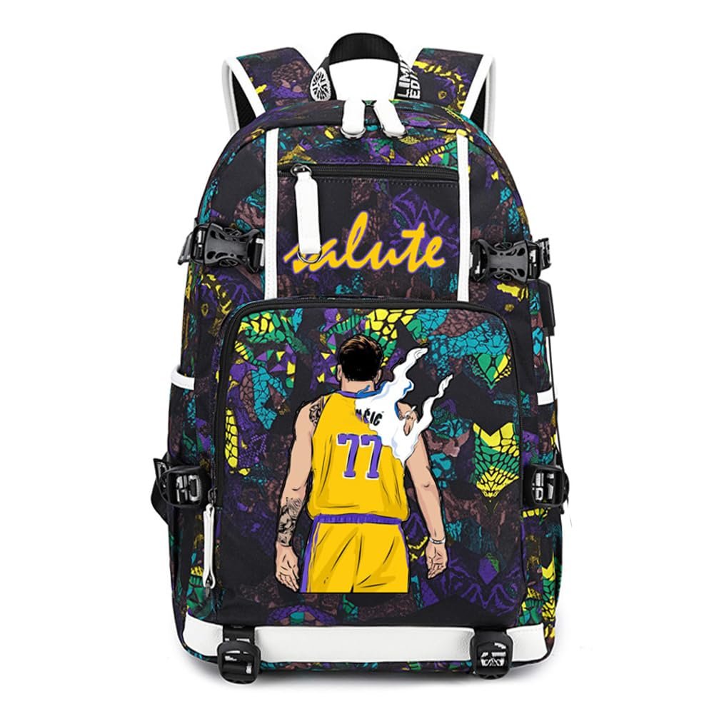 Basketball Player 77 Multifunction Backpack Travel Daypack Fans Bag (Style 3)