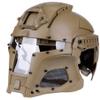 Simways Cosplay Airsoft Full Face Head Helmet Tactical Sorta-Kinda Mandalorian/Boba Fett/Galac-Tac Airsoft Helmet with Exchangable Lens(Tan) view 3