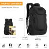 HUNTVP 25L Tactical Backpack Rucksack WR Tactical Assault Pack Military Bag (Black) view 2