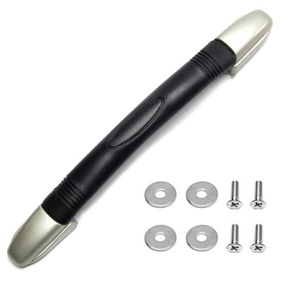 MroMax 1Pc Luggage Handle 8.9" x 1.02" (L x W) Plastic Pull Handle Grip Replacement 226mm x 26mm for Luggage Suitcase Box Black Tone