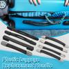 MroMax 1Pc Luggage Handle 8.9" x 1.02" (L x W) Plastic Pull Handle Grip Replacement 226mm x 26mm for Luggage Suitcase Box Black Tone view 2