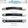 MroMax 1Pc Luggage Handle 8.9" x 1.02" (L x W) Plastic Pull Handle Grip Replacement 226mm x 26mm for Luggage Suitcase Box Black Tone view 3