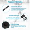 MroMax 1Pc Luggage Handle 8.9" x 1.02" (L x W) Plastic Pull Handle Grip Replacement 226mm x 26mm for Luggage Suitcase Box Black Tone view 4