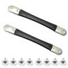 MroMax 2Pcs Luggage Handle 10.28" x 1.22" (L x W) Plastic Pull Handle Grip Replacement 261mm x 31mm for Luggage Suitcase Box Black Tone view 1