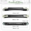 MroMax 1Pc Luggage Handle 8.27" x 0.94" (L x W) Plastic Pull Handle Grip Replacement 210mm x 24mm for Luggage Suitcase Box Black Tone view 3