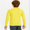 DEVOROPA Youth Boys Compression Thermal Shirts Long Sleeve Undershirt Fleece Baselayer Mock Top Yellow L view 2