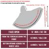 Black Extra Long Khimar 42" Hijab Niqaab Niqab Burqa Womens Overhead + Under Scarf view 2