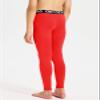 DEVOROPA Boys Leggings Quick Dry Youth Compression Pants Sports Tights Basketball Base Layer Red S view 4