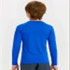 DEVOROPA Youth Boys Compression Thermal Shirt Long Sleeve Kids Fleece Baselayer Soccer Baseball Undershirt Royal Blue XS view 3