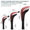 FINGER TEN Golf Club Head Covers Woods Driver Fairway Hybrid 3/4/5 Set, Headcovers Men 1 3 5 7 X Interchangeable Number Tag, Fit All Wood Clubs (5 Pack-Red(1D+2F+2H)) view 4