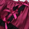 vastwit Silky Satin Ruffled Lace Trim Panties for Men Sissy Knickers French Maid Crossdressing Underwear Wine Red Medium view 2