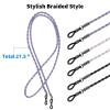 BILIONE Eyeglass Strap, 6 Pcs 2 Styles Premium Leather Glasses Holder Chain, Multicolor Eyewear Retainer for Women Men view 4