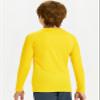 DEVOROPA Youth Boys Compression Thermal Shirt Long Sleeve Kids Fleece Baselayer Soccer Baseball Undershirt Yellow L view 3