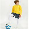 DEVOROPA Youth Boys Compression Thermal Shirt Long Sleeve Kids Fleece Baselayer Soccer Baseball Undershirt Yellow L view 4