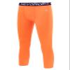 DEVOROPA Youth Boys Compression Pants 3/4 Length Sports Tights Leggings Soccer Basketball Base Layer Orange L view 1