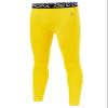 DEVOROPA Boys Leggings Quick Dry Youth Compression Pants Sports Tights Basketball Base Layer Yellow XL view 1