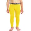 DEVOROPA Boys Leggings Quick Dry Youth Compression Pants Sports Tights Basketball Base Layer Yellow XL view 2