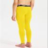DEVOROPA Boys Leggings Quick Dry Youth Compression Pants Sports Tights Basketball Base Layer Yellow XL view 3