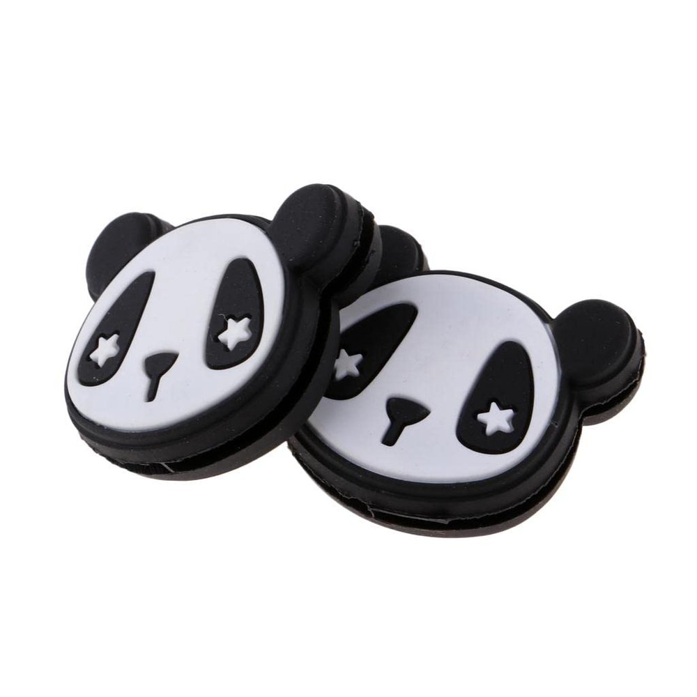 Esquirla 2 Pack Tennis Vibration Dampener Shock Absorbers Replacement for Racket and Strings - Lightweight & Practical - Black Panda