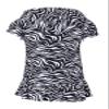Beach Coverups for Girls Swimsuit Cover Up Cotton Terry Hood Swim Robe Swimwear - Zebra Print (Size 5/6) view 2
