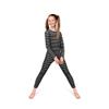Rocky Thermal Underwear Kids Girls Thermal Underwear Set Long Johns kid Thermals Kid Base Layer kids thermals top bottom set, Black Striped, Large, Standard-185 GSM, THERMALS SET view 1