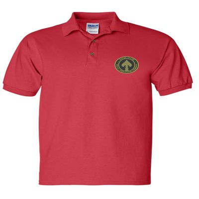 ALLNTRENDS Men's Polo T Shirt Special Operations Command Embroidered USSOCOM (3XL, Red)