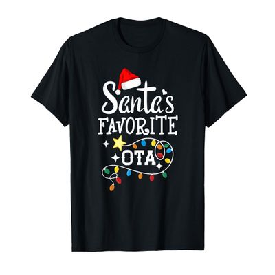Santas Favorite OTA Christmas Occupational Therapy Assistant T-Shirt
