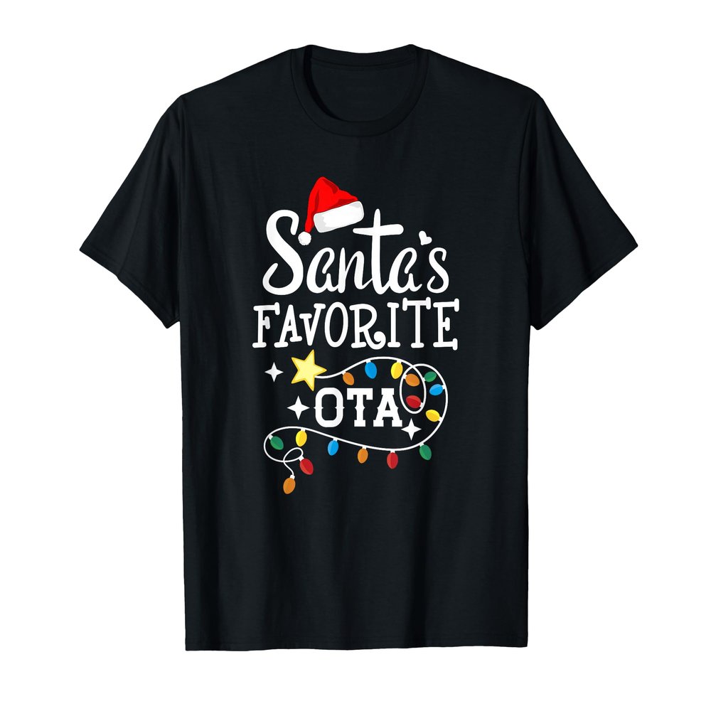 Santas Favorite OTA Christmas Occupational Therapy Assistant T-Shirt
