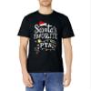Christmas Physical Therapist Assistant Santa's Favorite PTA T-Shirt view 2