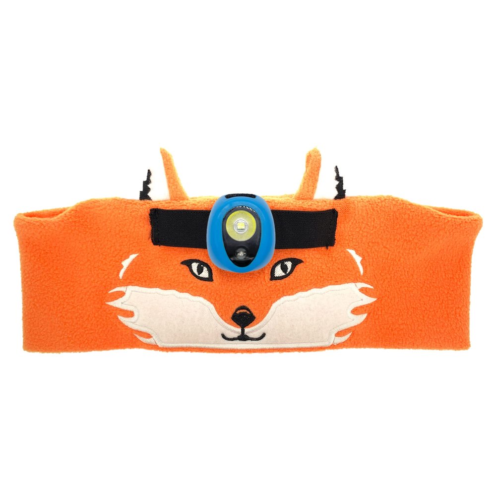 Big Discoveries WildLight Headband Headlamp - Fleece Headband with Bright LED Head Lamp for Kids | Fun Toy Headlight for Boys, Girls, or Adults | Headlamps for Camping, Hiking, Party, or Reading