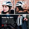 FEND One Foldable Bike Helmet  Patented Smart-Fold 50% Compact Design, Award-Winning Safety CPSC/EN1078 Certified, for Adults, Commuters, E-Bikes, Scooters view 2