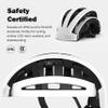FEND One Foldable Bike Helmet  Patented Smart-Fold 50% Compact Design, Award-Winning Safety CPSC/EN1078 Certified, for Adults, Commuters, E-Bikes, Scooters view 3