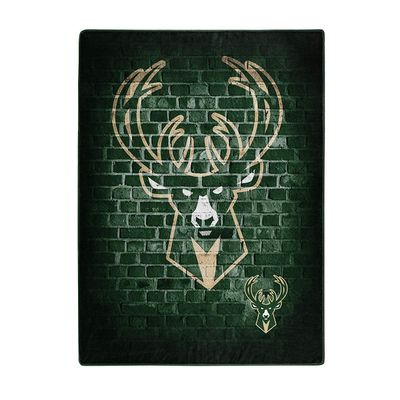 Northwest Company Milwaukee Bucks Street Raschel Throw Blanket, Multicolor (1NBA680010015RET)