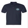 ALLNTRENDS Men's Polo T Shirt US Air National Guard Embroidered Military Shirt (L, Navy Blue) view 1