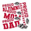 Desert Cactus University of New Mexico Sticker Lobos Vinyl Decal Laptop Water Bottle Car Scrapbook (Family Full Sheet) view 1