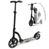 Crazy Skates Foldable Kick Scooter - Kick Scooters for Adults, Teens and Kids with Carrying Strap - Fast Folding, Adjustable Handlebars and Lightweight - New York City Scooter (NYC) - Black view 1