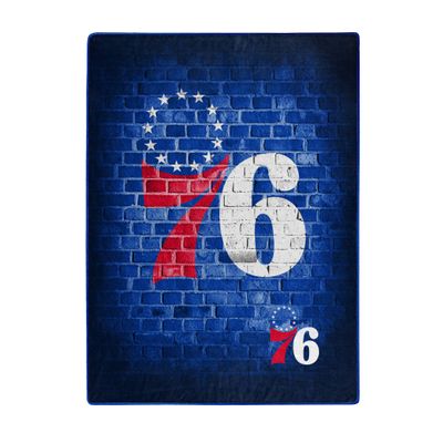 NORTHWEST Company Philadelphia 76ers Street Raschel Throw Blanket, Multicolor (1NBA680010020RET)