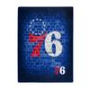 NORTHWEST Company Philadelphia 76ers Street Raschel Throw Blanket, Multicolor (1NBA680010020RET) view 1