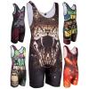 KO Sports Gear Unisex Wrestling Singlet for Adult Wrestlers - Wrestling Singlet for Men & Women - Bold Durable Uniform, Stretchy Breathable Material - Cobra Snake, Adult Large view 1