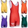 KO Sports Gear Unisex Wrestling Singlet for Adult Wrestlers - Wrestling Singlet for Men & Women - Bold Durable Uniform, Stretchy Breathable Material - Red, Adult X-Small view 1