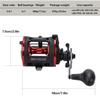 Sougayilang Trolling Reel Level Wind Conventional Reel Graphite Body Fishing Reel, Durable Stainless-Steel, Large Line Capacity-DTR30 Left Handle view 4
